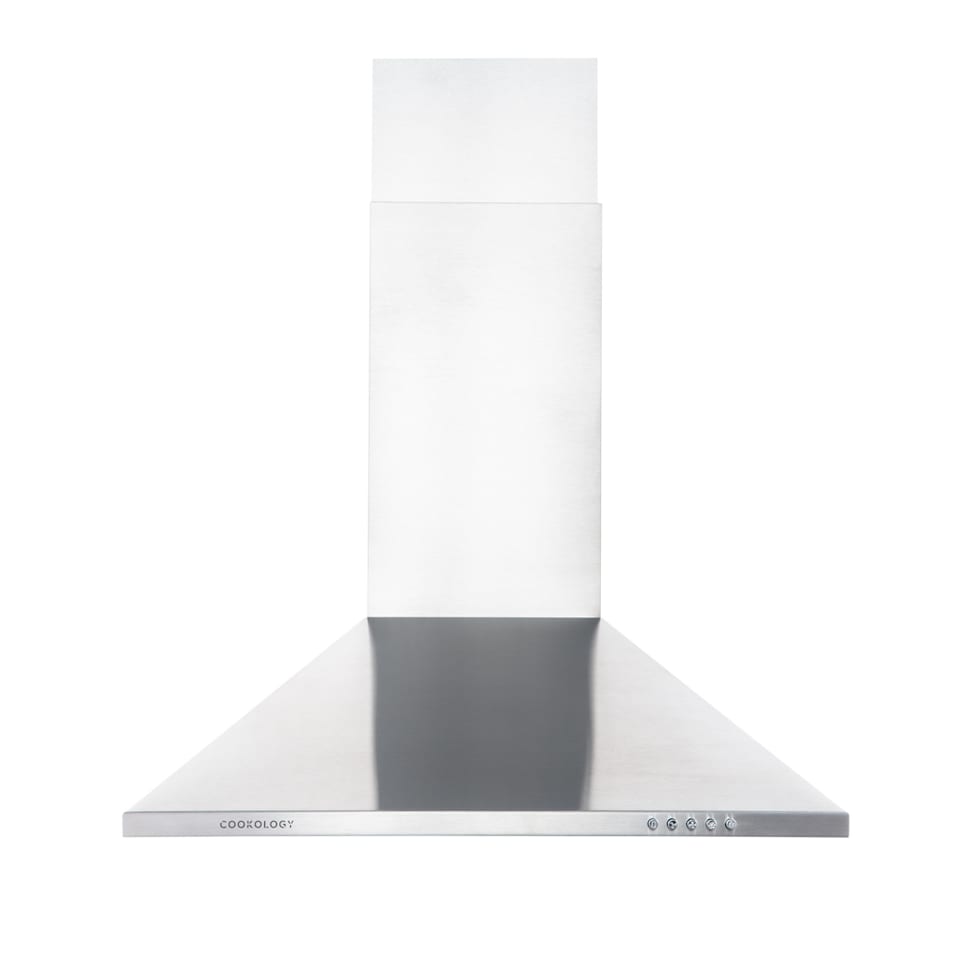 image 1 of Cookology 60cm Stainless Steel Chimney Cooker Hood