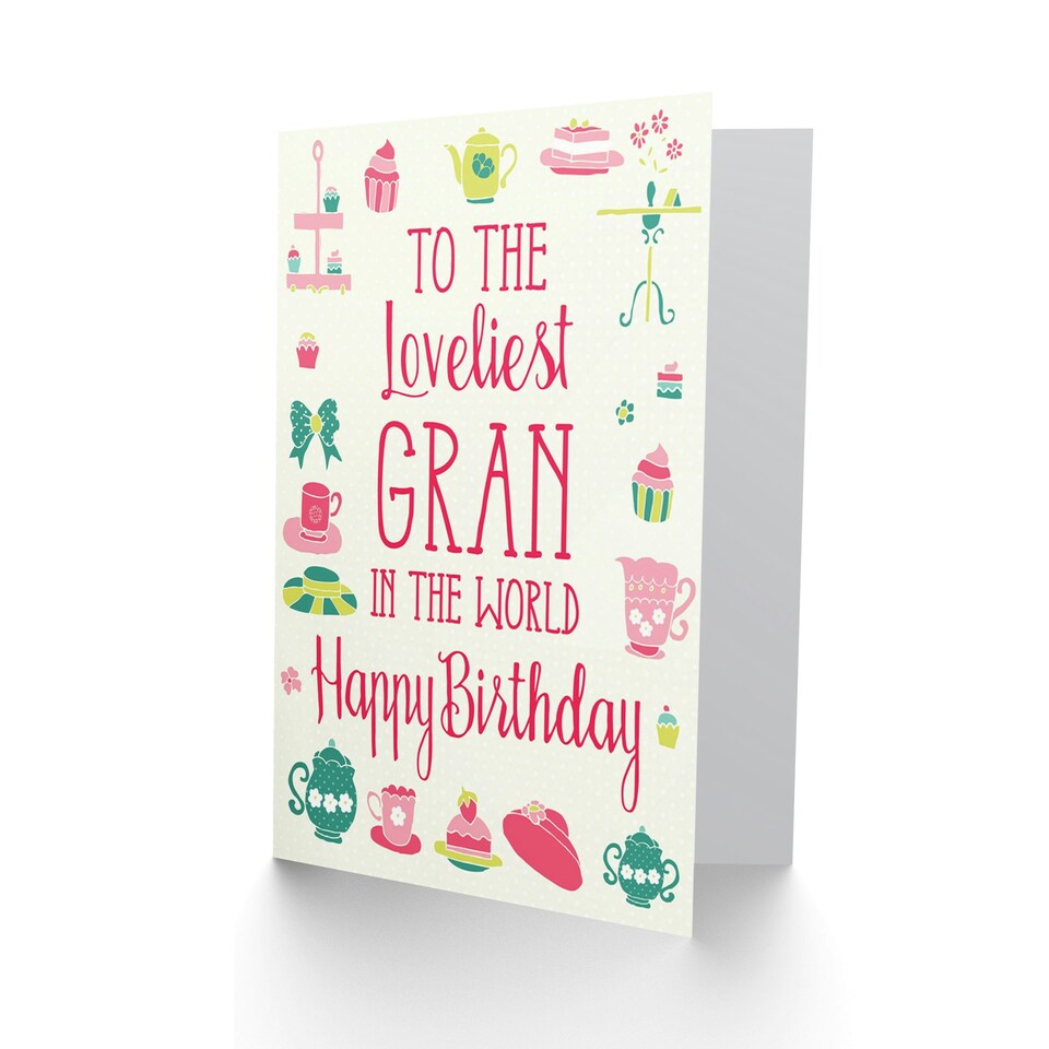image 1 of To The Loveliest Gran  in World Birthday Greeting Card