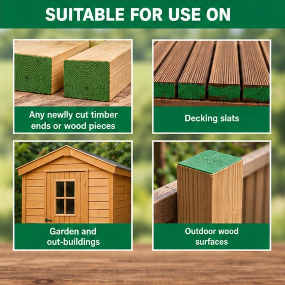image 1 of Rustins Advanced End Grain Wood Preserver Green 500ml