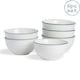 image 1 of Nicola Spring White Farmhouse Serving Bowls - 18cm - Pack of 6 White