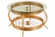 image 3 of Distinctive Design Gold Finish Coffee Table, Luxurious Finish Modern Table, Durable Iron Frame Coffee Table | Gold