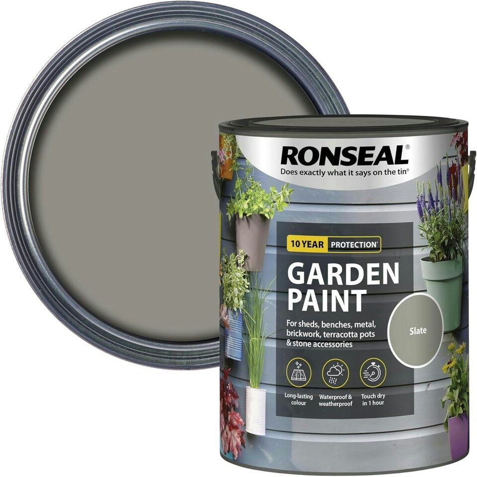 image 1 of Ronseal Garden Paint 5L Slate