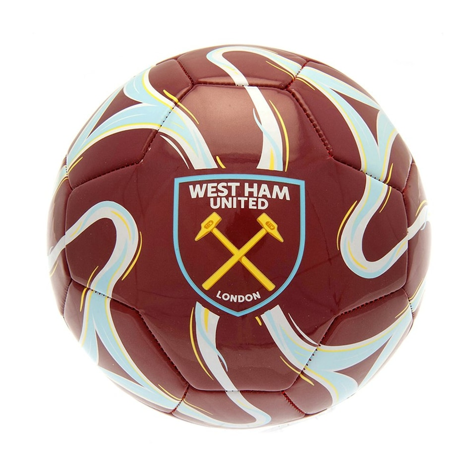 image 1 of West Ham United FC Crest Football - Claret Red/Blue/White - 1