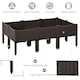 image 3 of Outsunny 6-piece Elevated Flower Bed Vegetable Herb Planter Plastic, Brown