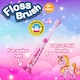 image 3 of Brush Baby Unicorn FlossBrush™ Bristles Toothbrushes Double Pack (3-6 Years)