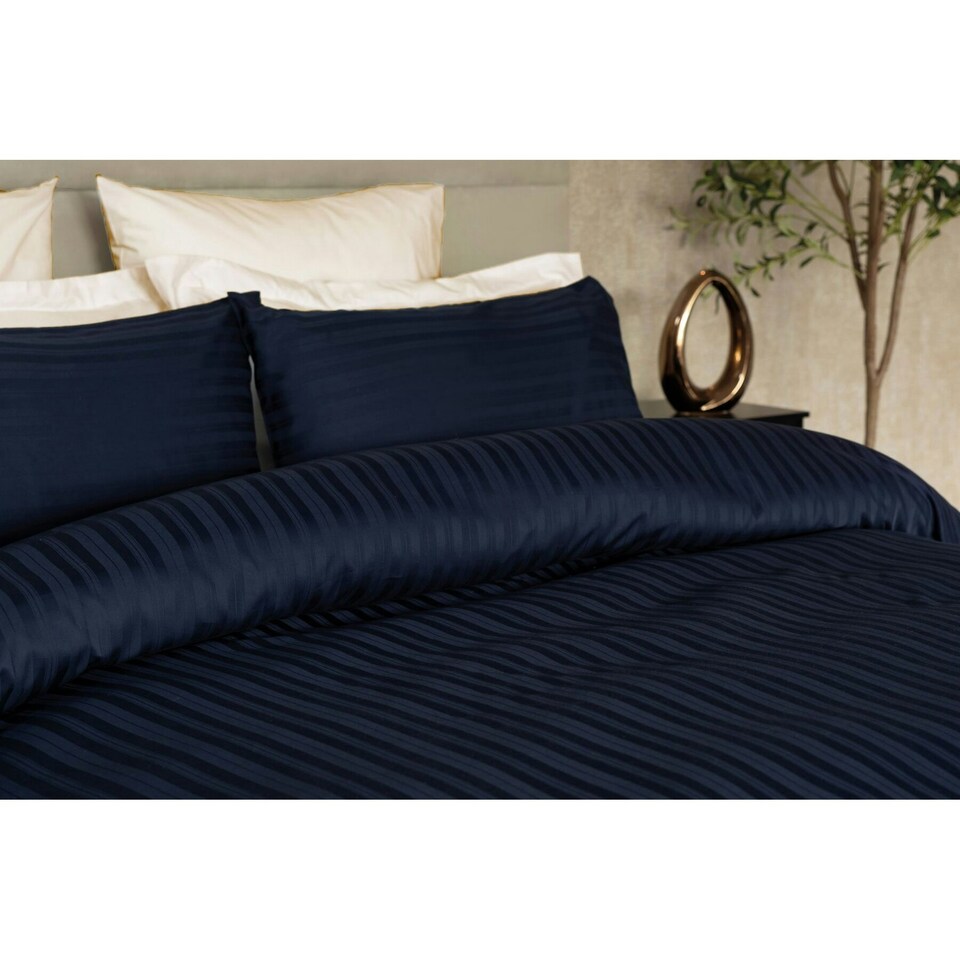 image 1 of Belledorm Hotel Tribeca Duvet Cover Set - Navy - King Blue | King