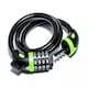 image 5 of Sport Direct 12mm x 85cm Bicycle Bike Waterproof Combination Lock With Bracket Black