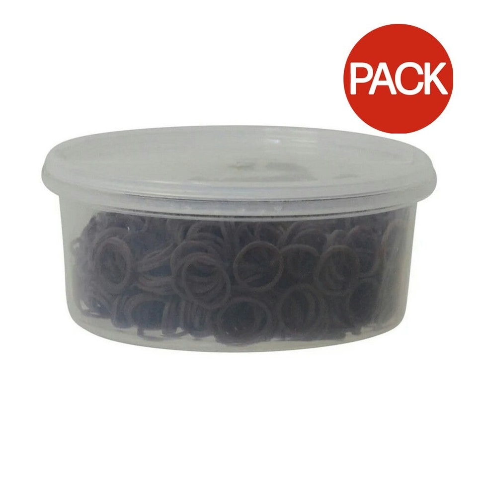 Supreme Products Horse Plaiting Bands (Pack of 250) - Brown - One Size