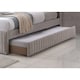 image 2 of Fabric Double Bedframe  in Cream