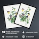 image 2 of Wild Pansy Flower Illustration Redoute Vintage Framed Wall Art Print 12X16"