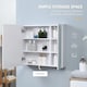 image 4 of Illuminated Bathroom Mirror Cabinet 650 x 700Hmm LED Bathroom Mirror with Lights Touch Switch, Adjustable Shelf,  USB Charge, White