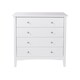 image 4 of Como 4 Drawer Chest of Drawers - Shaker Style Bedroom Storage Cabinet with Compact Design | White | White | 1