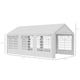 image 7 of Outsunny 6m x 3m Heavy Duty Carport Outdoor Car Canopy Shelter Party Tent