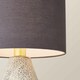 image 5 of ValueLights Colin Grey Shade Grey Speckled Pot Stonewear Table Lamp | Grey