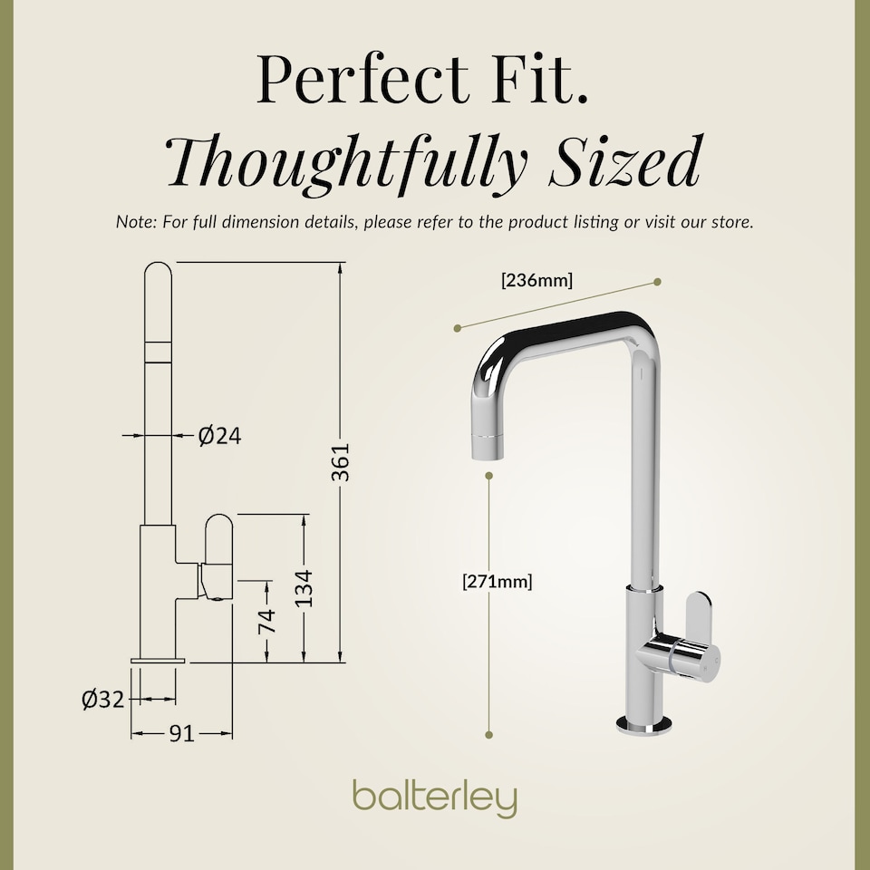 image 1 of Kuma Kitchen Mono Mixer Tap Single Lever Chrome | Silver | Chrome | 1