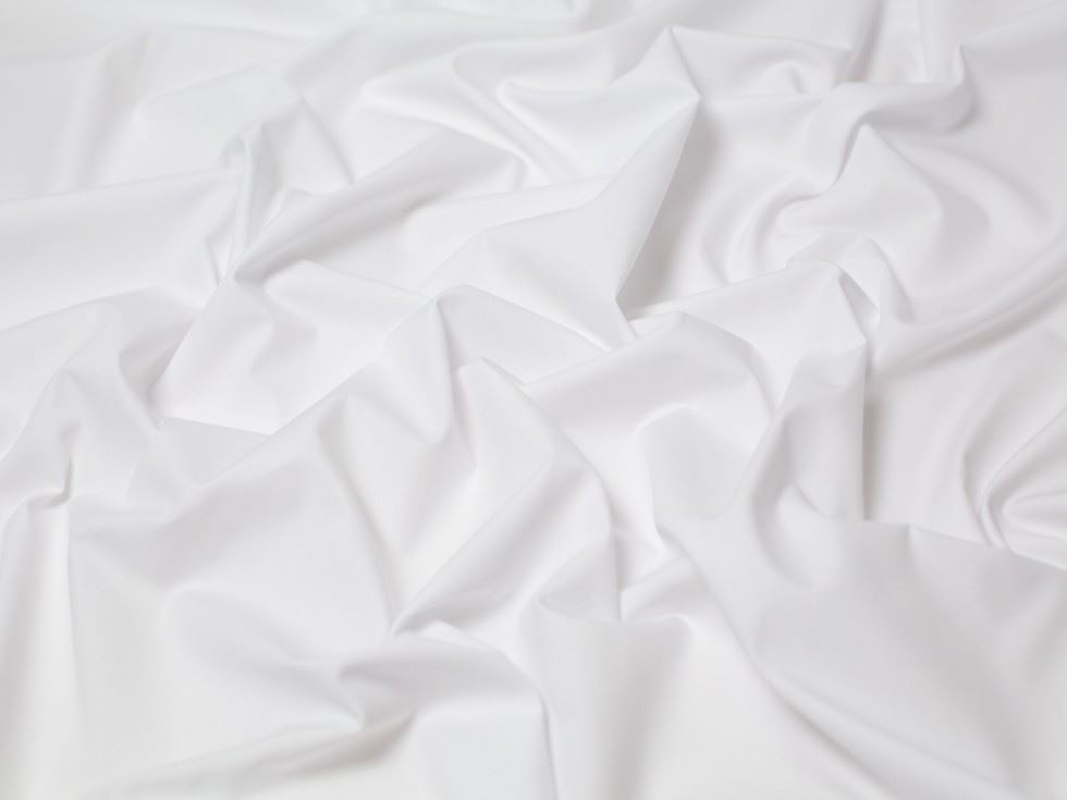 Minerva Core Range White Light 100% Cotton Poplin Fabric for Dressmaking, Quilting, 112.5cm / 44" Wide - per metre