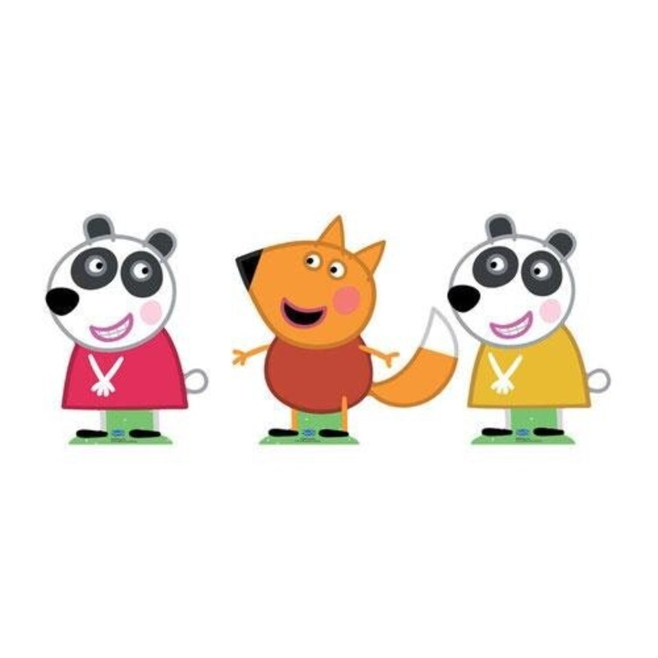image 1 of Freddy and Panda Twins (Peppa Pig) Cardboard Cutouts Decoration Pack