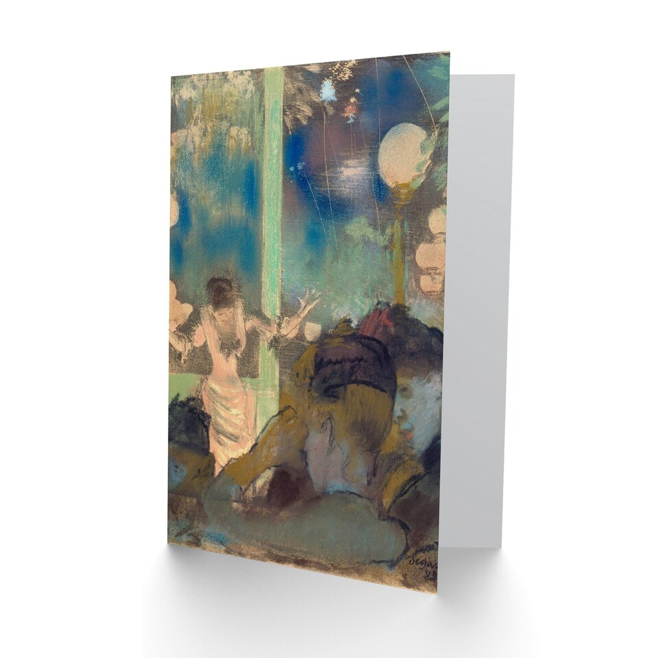 image 1 of Edgar Degas Mademoiselle Becat Cafe Blank Art Card