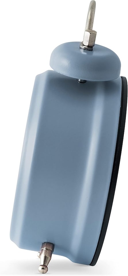 image 1 of Acctim Haven Analogue Faux Double Bell Small Alarm Clock | Blue | French Blue