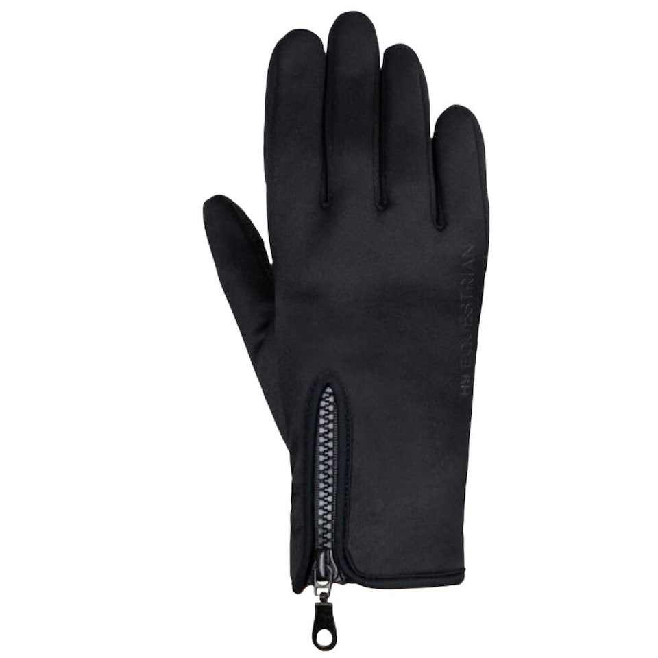 image 1 of Hy Stalactite Zipped Riding Gloves - Black - XS | Black | XS