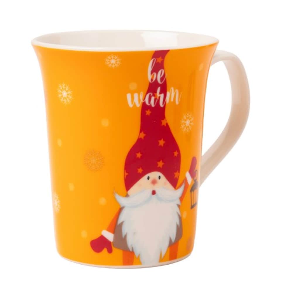image 1 of Gonk Christmas Mugs 350ml | Yellow | Holly Jolly | 350ml | 1