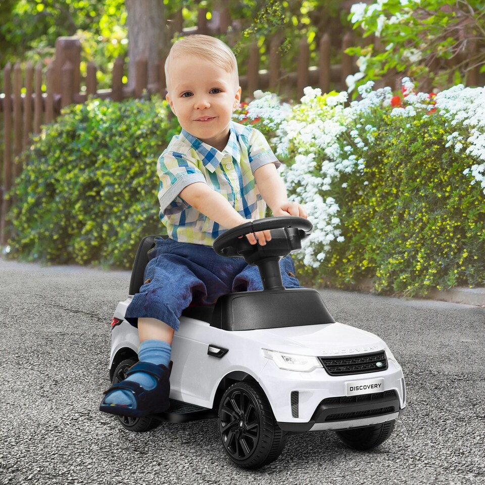 image 1 of AIYAPLAY Land Rover Licensed Kids Ride On Car, Sliding Car, White