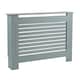 image 7 of Extending Radiator Cover Adjustable Wooden MDF Slatted Grill | Grey