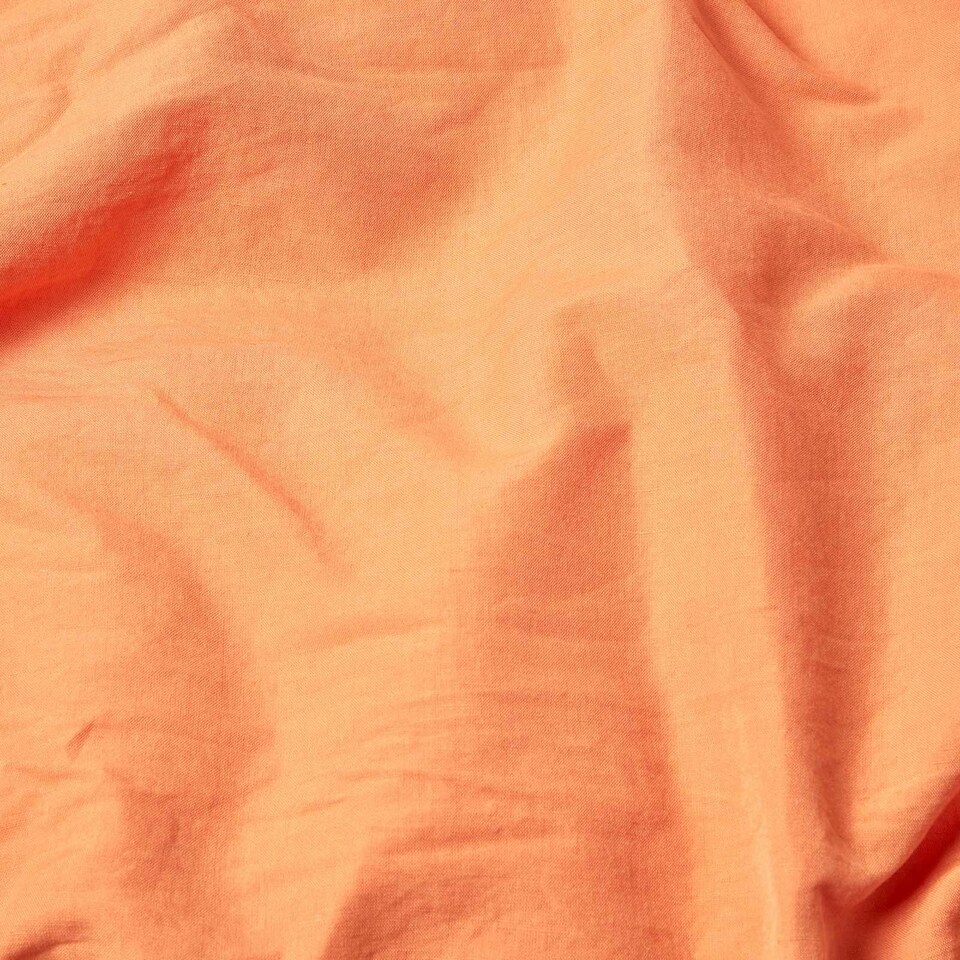 image 1 of Homescapes Burnt Orange European Size Linen Pillowcase - 60 x 60 cm | Orange