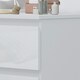 image 5 of FWStyle Stora 3 Drawer Dressing Table - White Gloss Front White