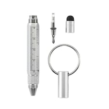 MidOcean Twen Keyring - Matt Silver - One Size