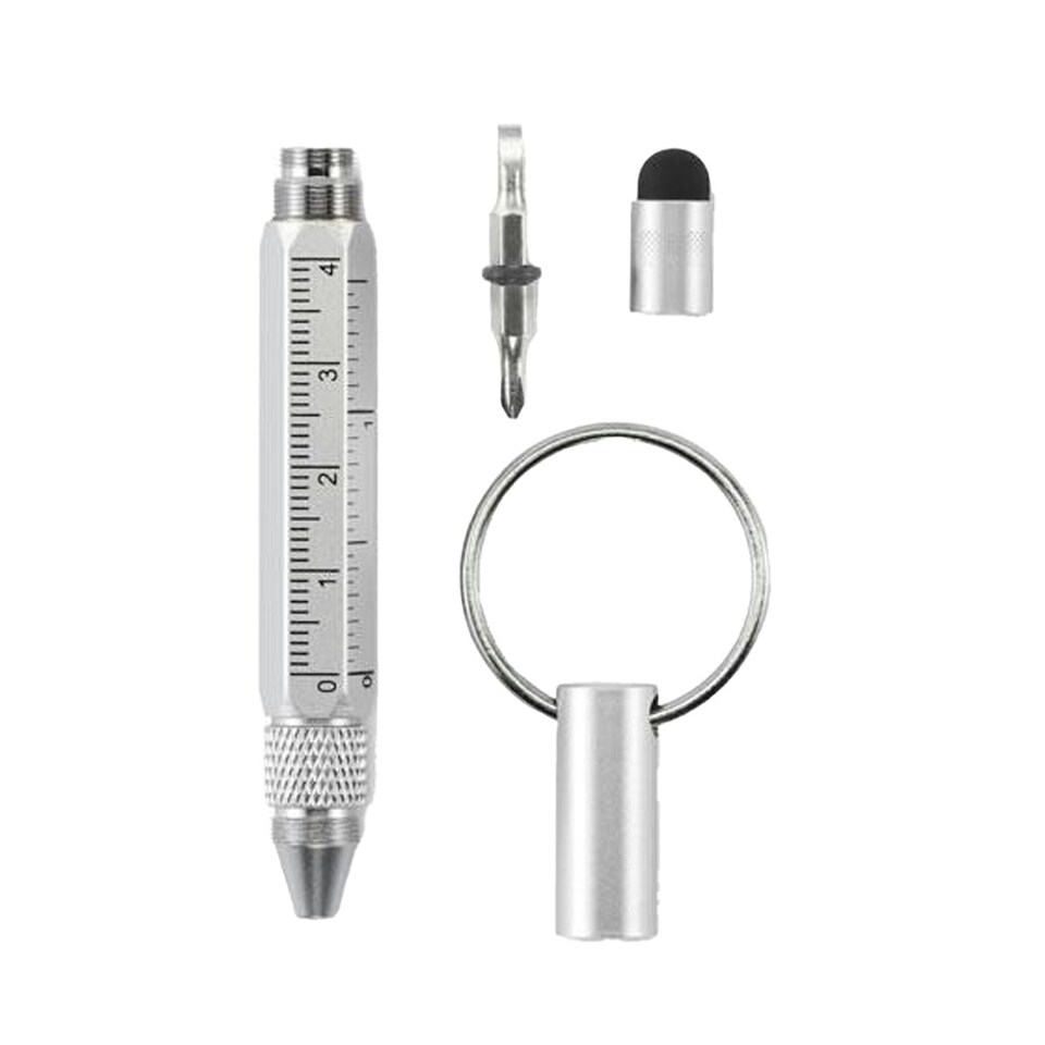 MidOcean Twen Keyring - Matt Silver - One Size