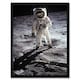 image 1 of NASA Apollo 11 Astronaut Aldrin Armstrong Moon Landing Anniversary Framed Wall Art Print
