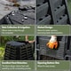 image 3 of VonHaus Garden Compost Bin 480L Frost & UV Resistant Black