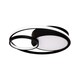 image 2 of Adara Matt Black LED Flush Ceiling Light