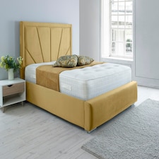 Itala Plush King Bed Frame - Beige