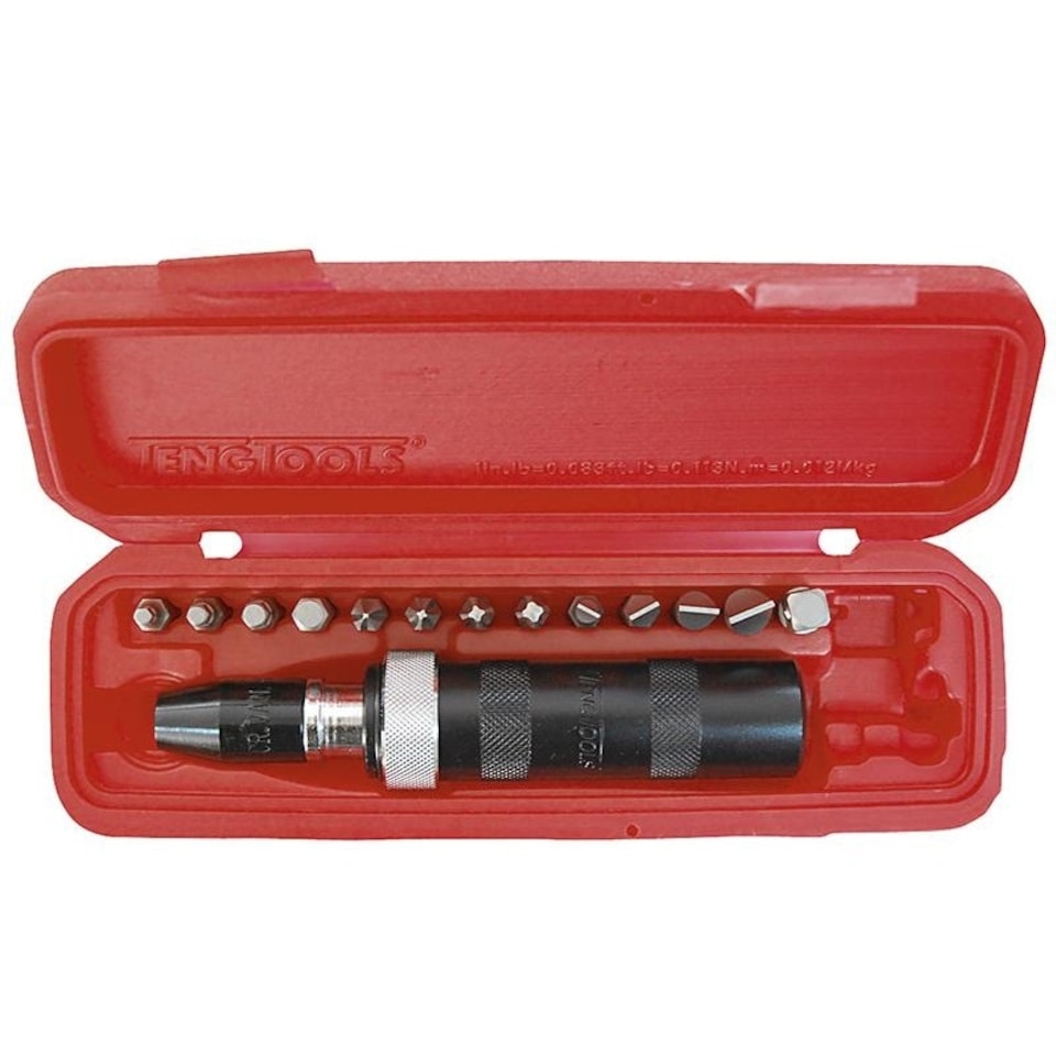 Teng Impact Driver Set 15 Piece 1/2in Drive - Multi Colour - One Size