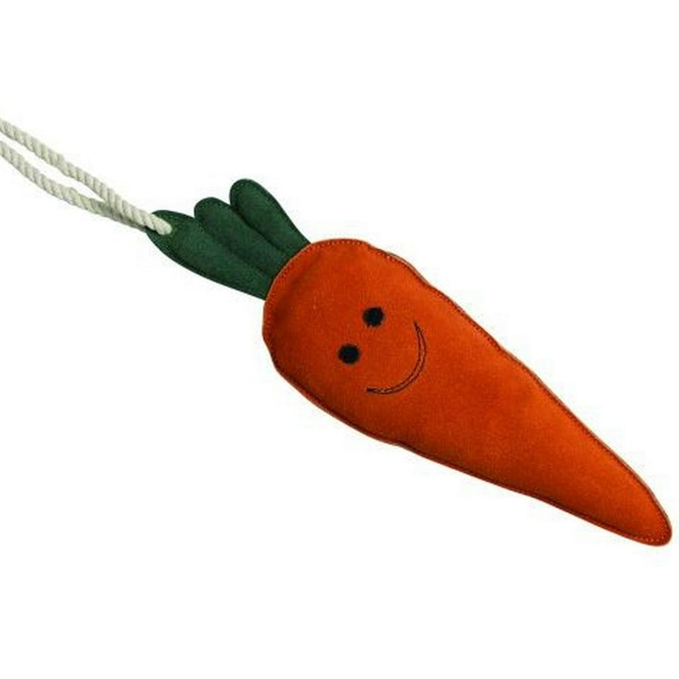 Hy Crunchie The Carrot Horse Toy - Green/Orange - One Size