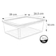 image 5 of Keeeper Set of 3 Clearboxes with Air Control System 11 Litre - Transparent