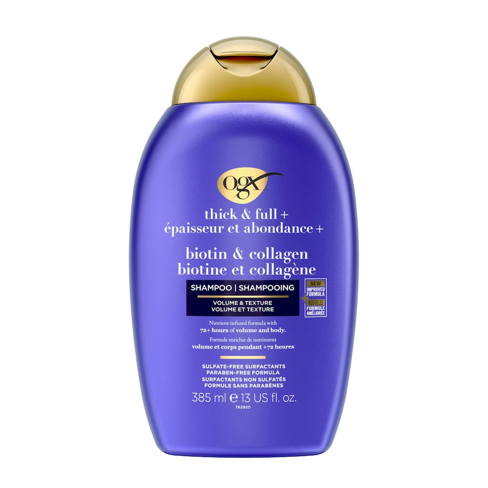 image 1 of OGX Thick And Full Biotin And Collagen Shampoo 385 ml