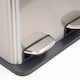 image 5 of 30L Stainless Steel Double Compartment Pedal Kitchen Waste Bin | Silver