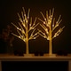 image 3 of Neo Set of 2 LED Pre Lit Twig Tree Lights 60cm Birch Tree Lamp Warm White Lights Battery Operated Decorative Centrepiece Flexible Branches Christmas Wedding Bedroom Home Décor