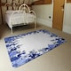 image 3 of Winter Floral Frame (Rug) Blue | Small: 60x110cm