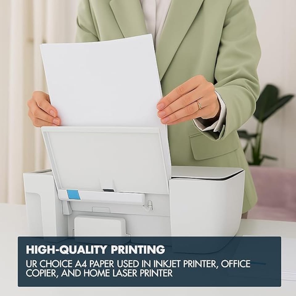 image 1 of Value Plus A4 70gsm Copier Paper Multipurpose Printer Paper 5 Reams 2500 Sheets