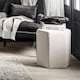 image 3 of Harbour Thin Stripe Stool - Cotton Blend - L42 x W38.5 x H45.5 cm - Beige - Fully Assembled