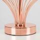 image 1 of ValueLights Modern Polished Copper Metal Wire Geometric Diamond Design Table Lamp Base