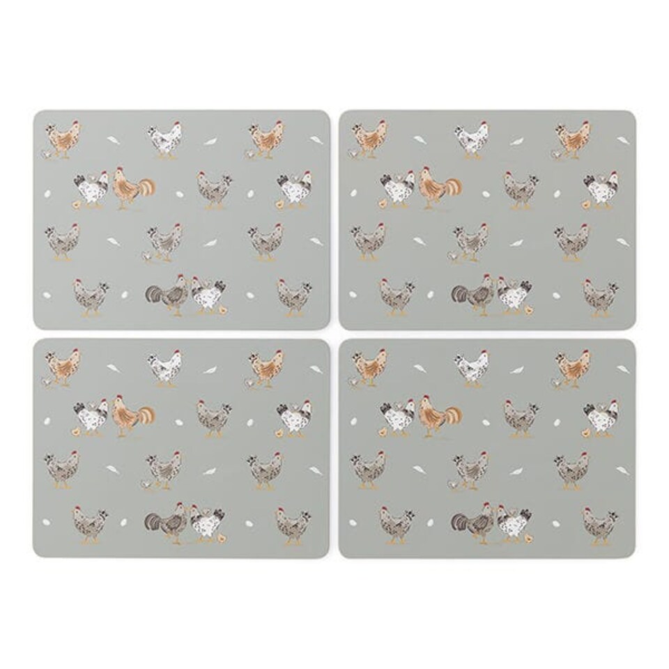 image 1 of Cooksmart Hen House Lane Set of 4 Placemats