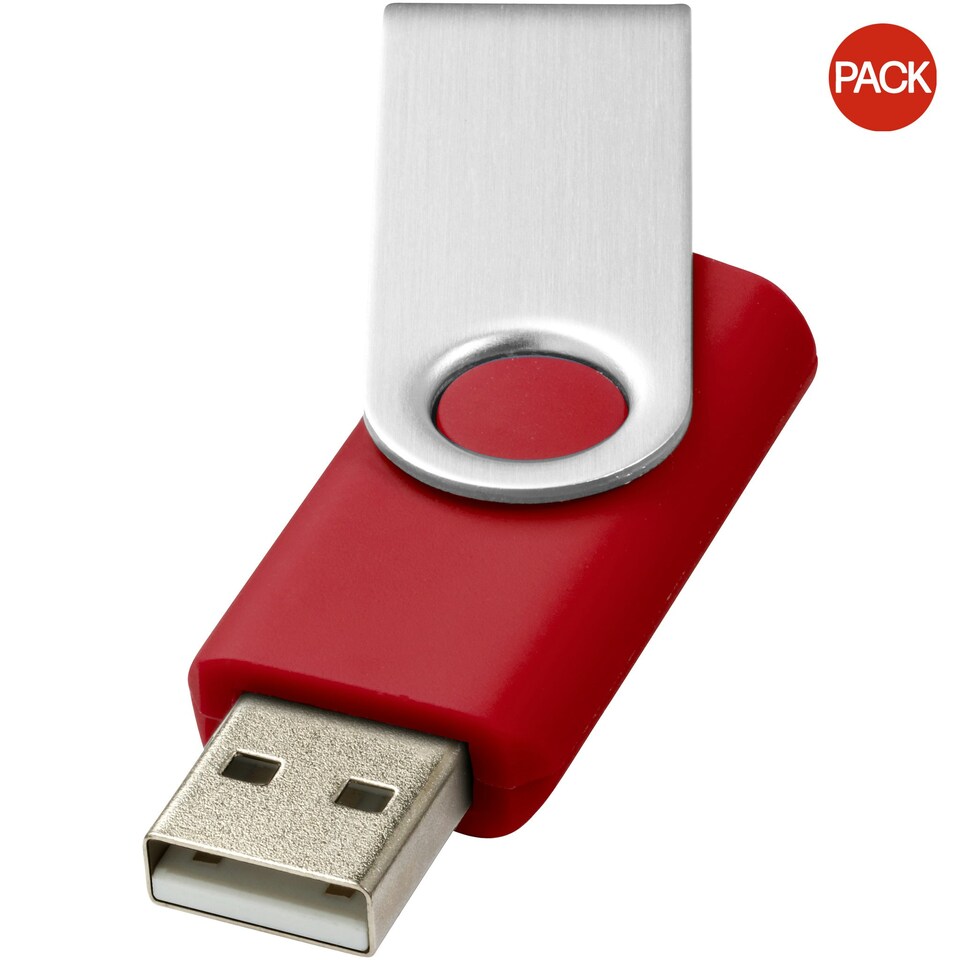 Bullet Rotate Basic USB Stick (Pack of 2) - Red - 16GB
