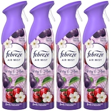 Febreze Cherry & Plum Air Freshener Spray 185ml 4 Pack
