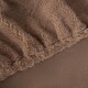 image 2 of OHS Teddy Fleece Thermal Fitted Bed Sheet | Brown | Natural | Single