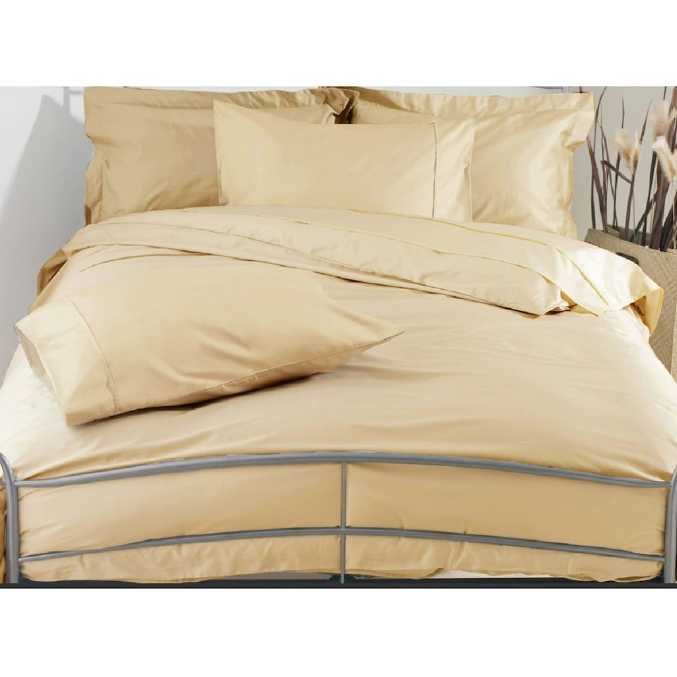 image 1 of Belledorm 200 Thread Count Egyptian Blend Duvet Cover - Papyrus - Superking